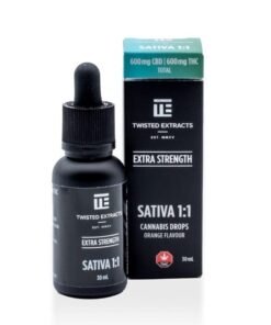 1:1 Tinkturtropfen Orange | Sativa | 600 mg CBD & 600 mg THC | Twisted Extracts
