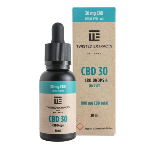 30 CBD-Öl-Tinkturtropfen | 900 mg CBD | Twisted Extracts