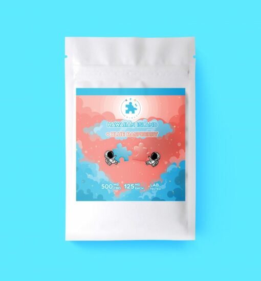 Hawaiian Island & Blaue Himbeere Puzzle CBD Gummies | 500 mg | Keo Edibles